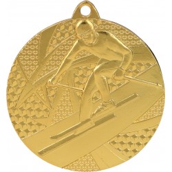 Medaille Skifahrer / Gold