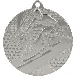 Medaille Skifahrer / Silber