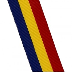 Medaillenband 11mm, 22mm / Rot, Gelb, Blau