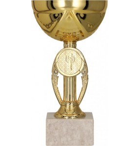 Pokal mit Deckel / Gold 9077